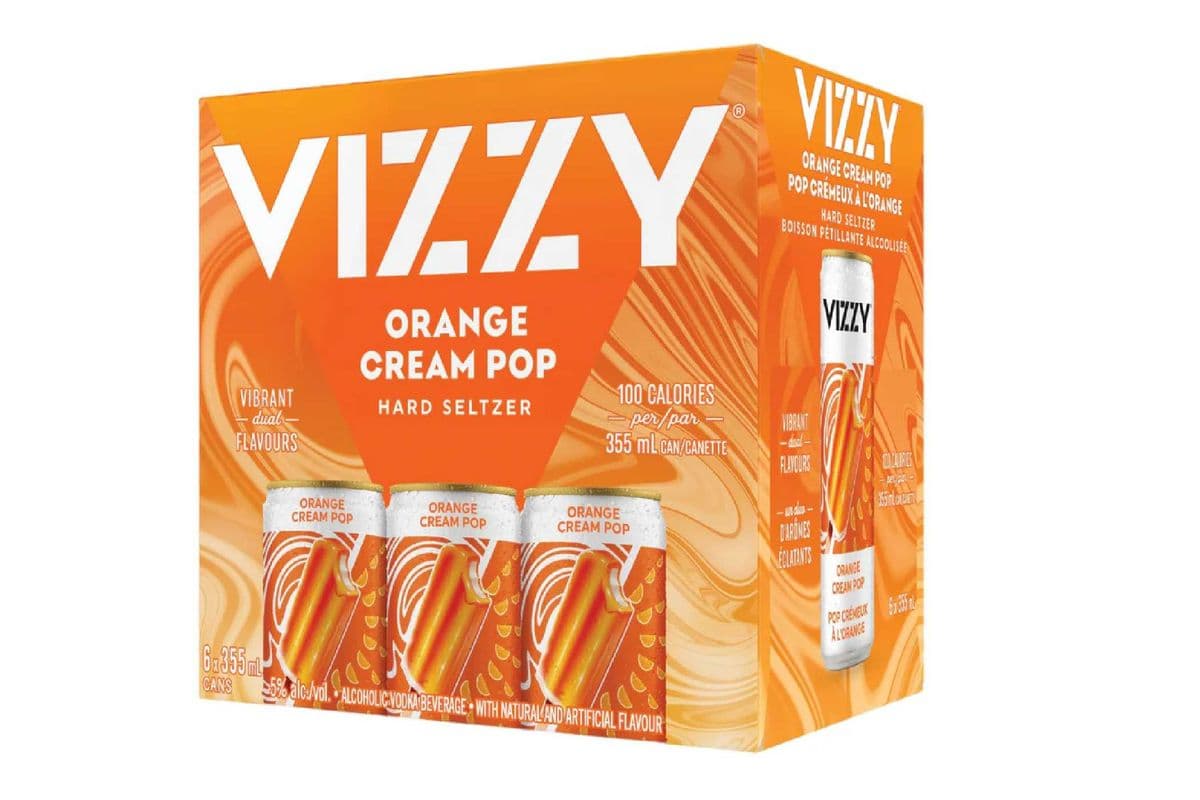 Vizzy Orange Cream Hard Seltzer (6 x 355 ml)