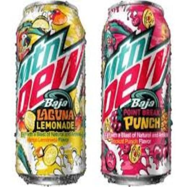 Mountain Dew Baja Flavors 473ml/ Mountain Dew Saveurs Baja 473ml