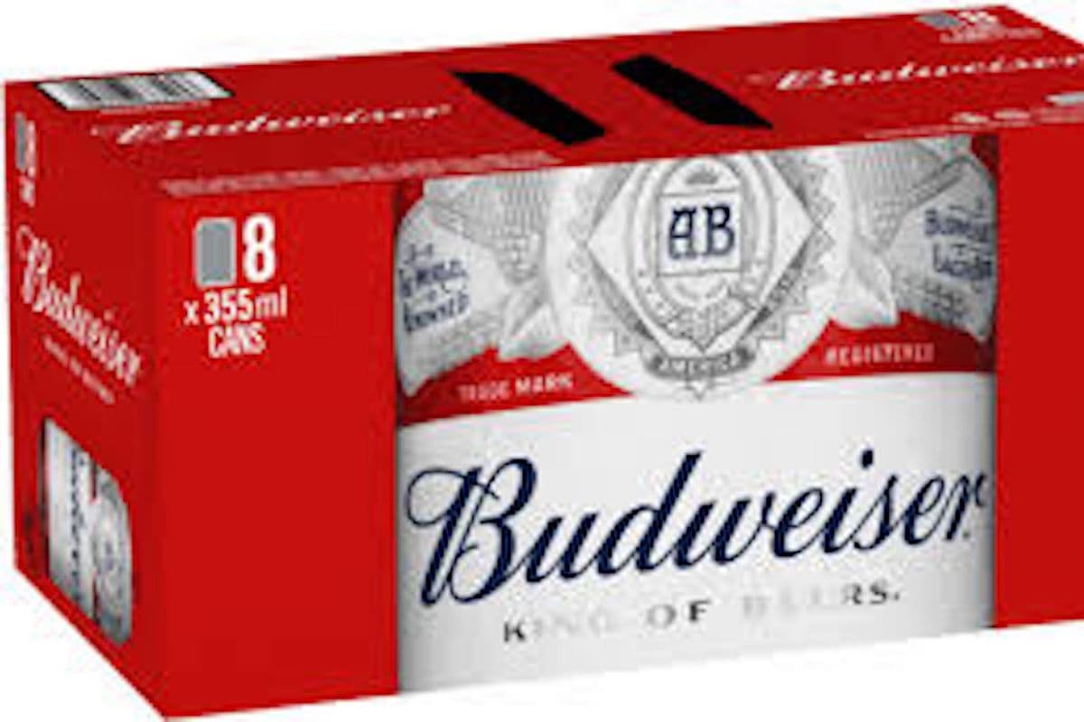 BUDWEISER 8 CANS BOX (8 x 355ML)