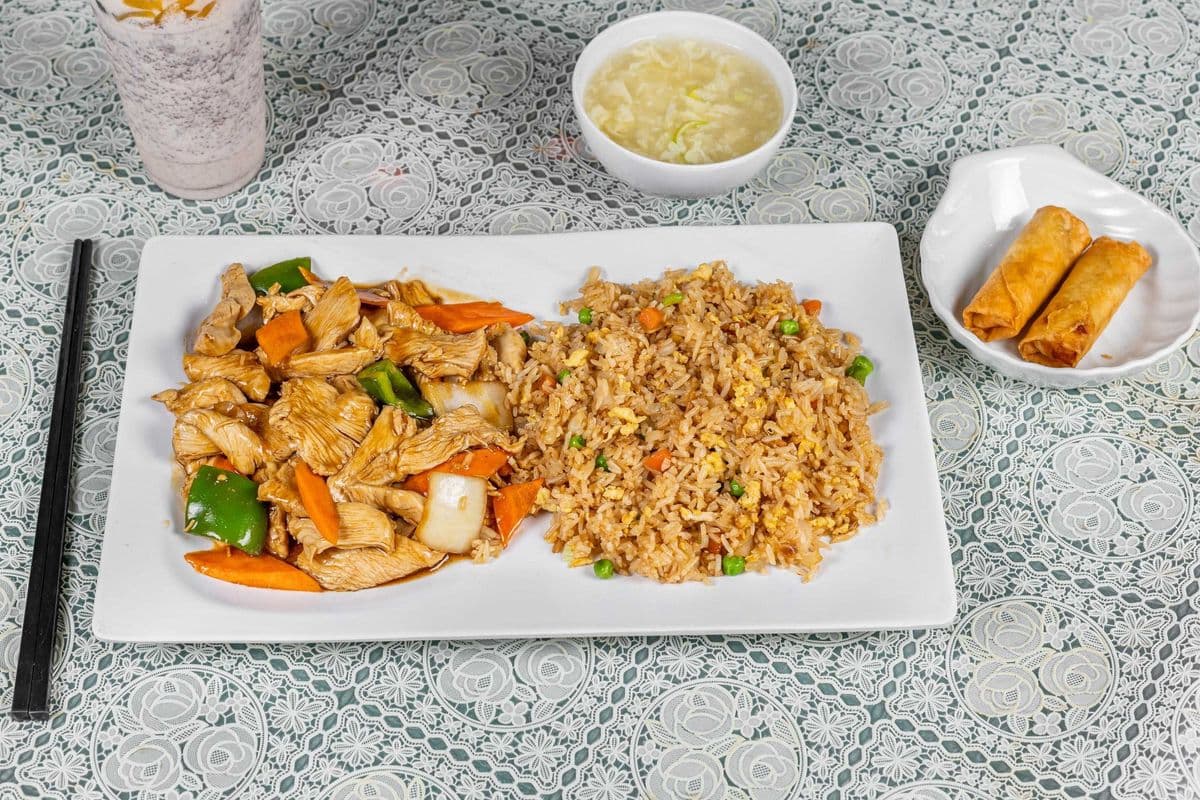614. Teriyaki Chicken Combo (Halal)
