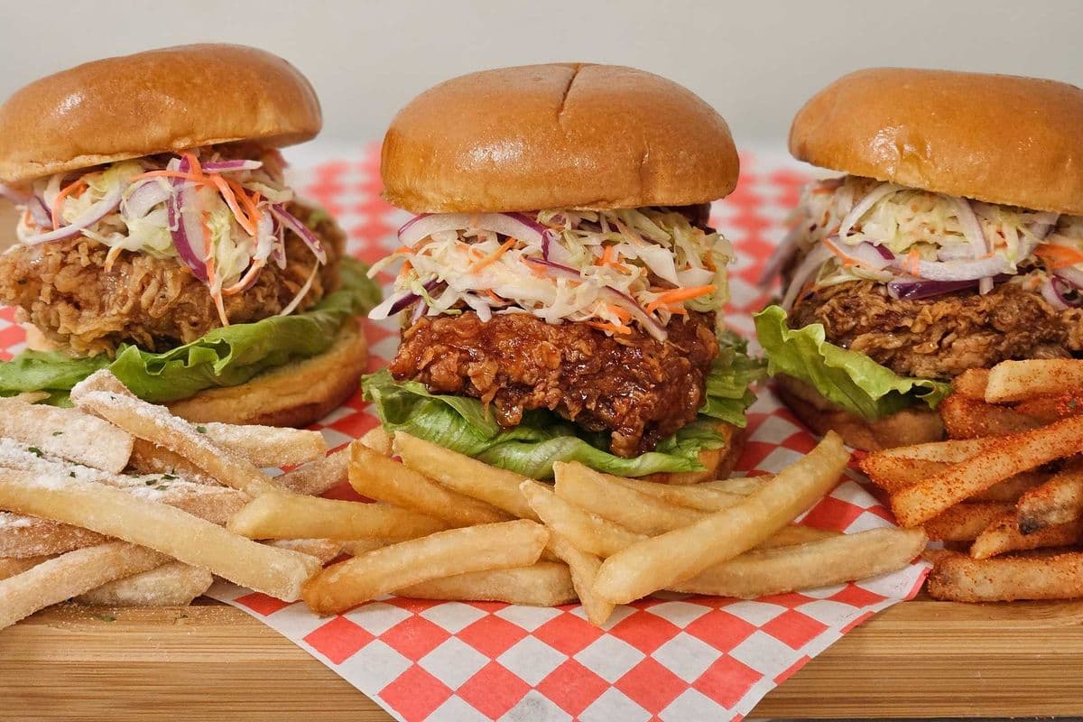 Yangnyeom Chicken Burger & Original Fries