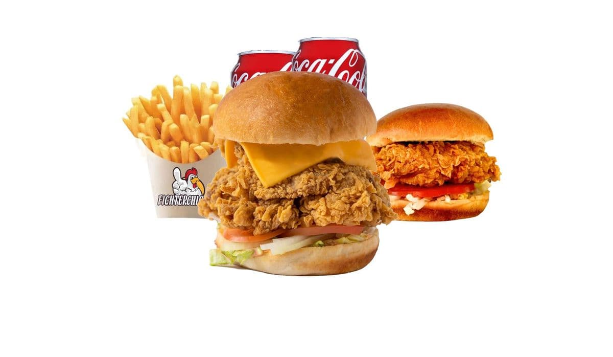 Double Crispy Chicken Burger & Crispy Chicken Burger Combo