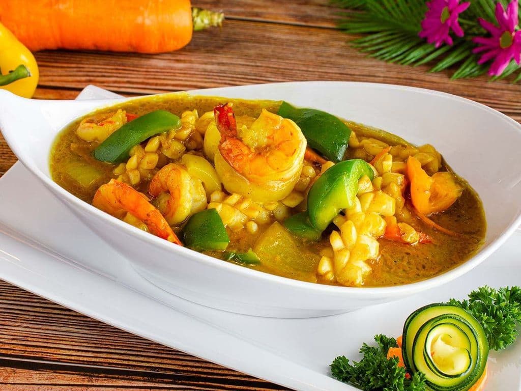 Curry Mixed Seafood (Spicy)(咖哩炒海鲜)