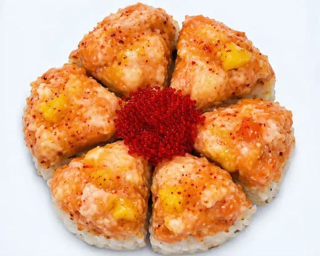 104. Petite sushi pizza (6 mcx) / Small Sushi Pizza (6 pcs)