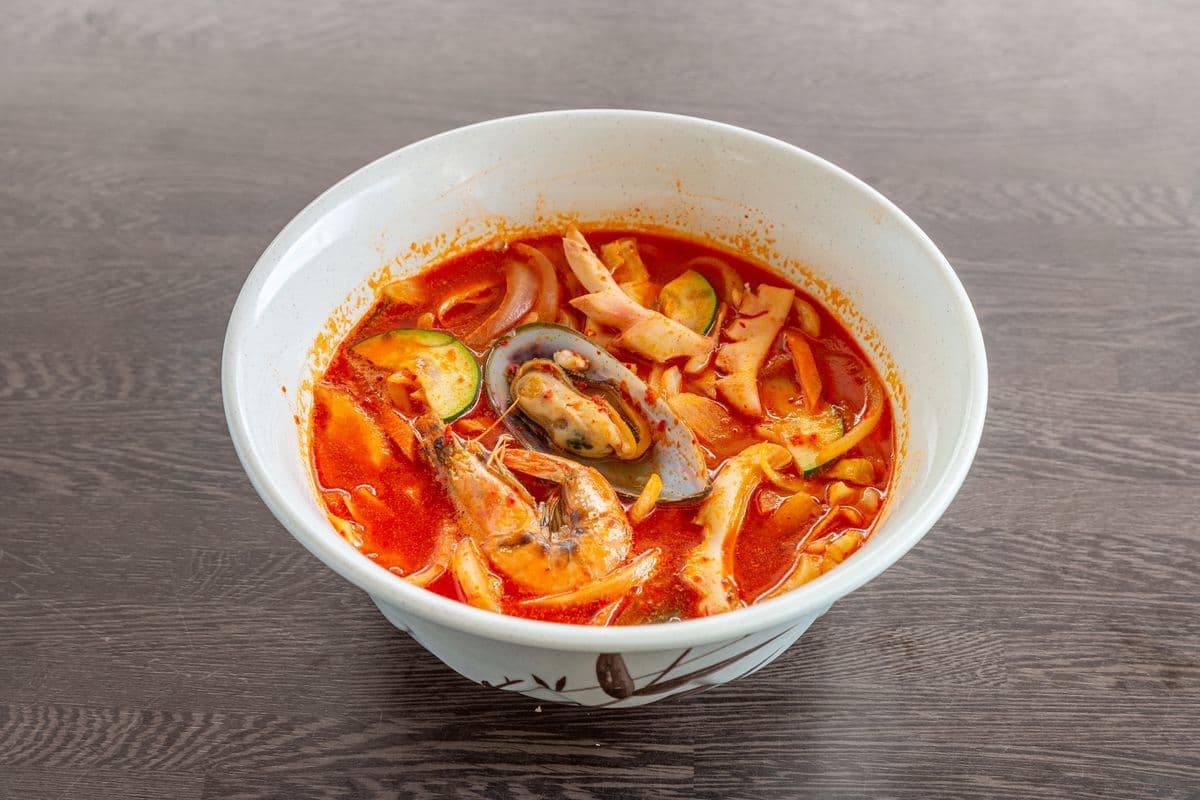 26. Spicy U Dong Soup with Seafood