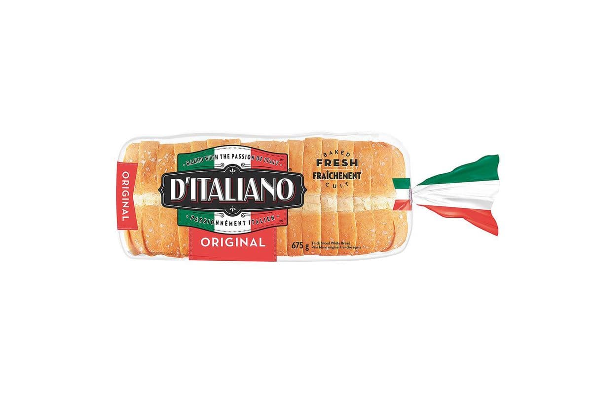 D'italiano Original Thick Slice White Bread (675 g)