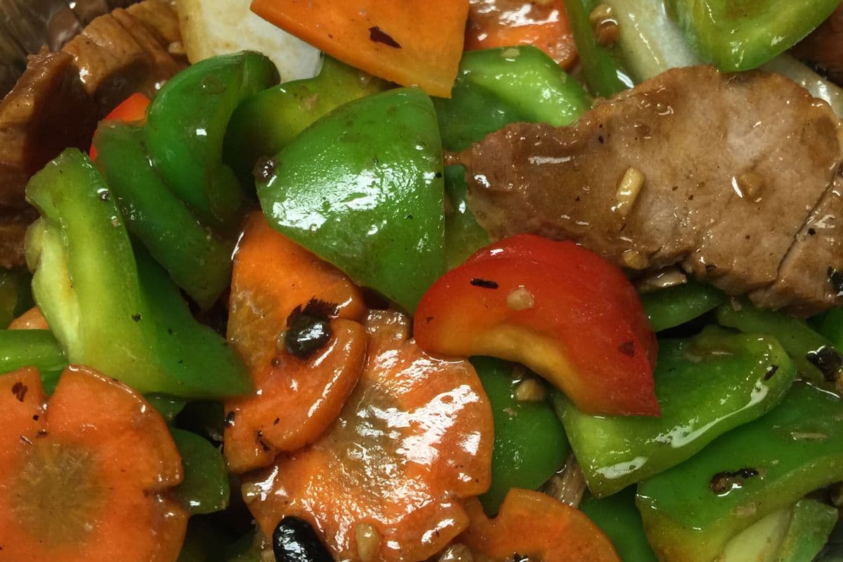 Beef and Green Pepper in Black Bean Sauce