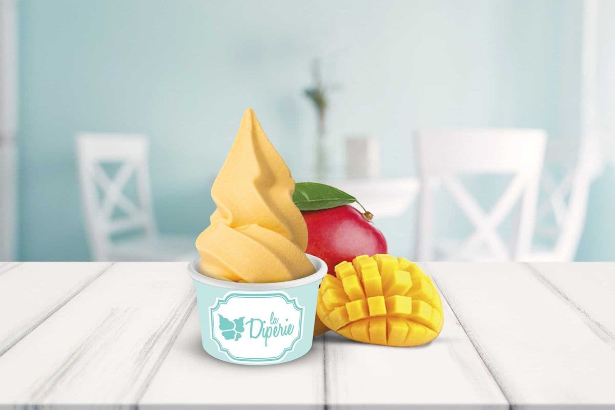 Vegan Mango soft ice cream