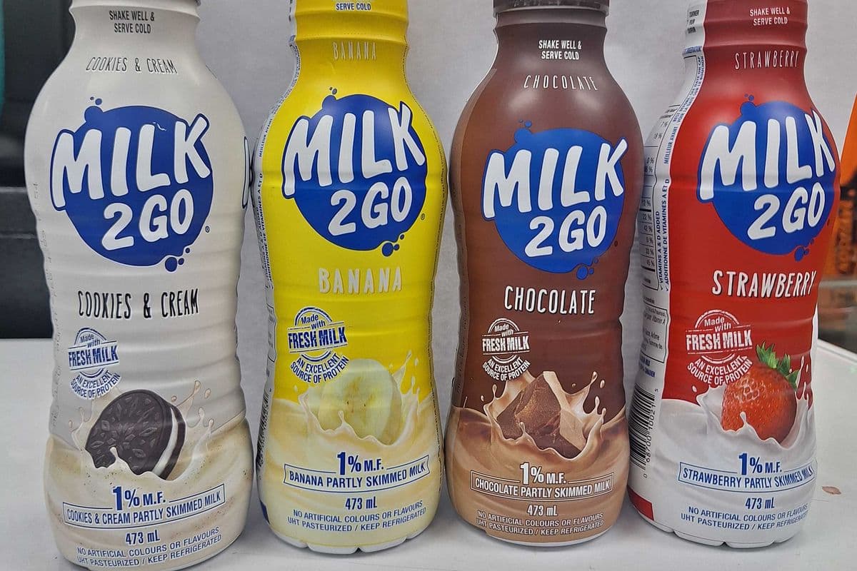 Milk2Go Chocolate,Strawberry,Cookies and Cream,Banana (473 ml) - $ 3.25