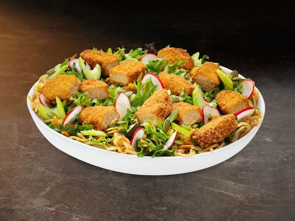 Salade asiatique avec lanières végé croustillantes - Nouveau / Asian Salad with crispy veggie strips - New