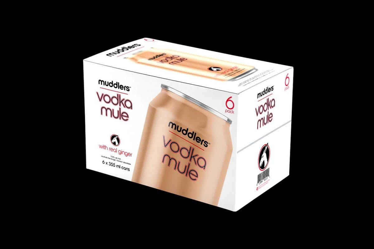 MUDDLERS VODKA MULE (1 x 6*355 ML CANS) (6 x 355ML)