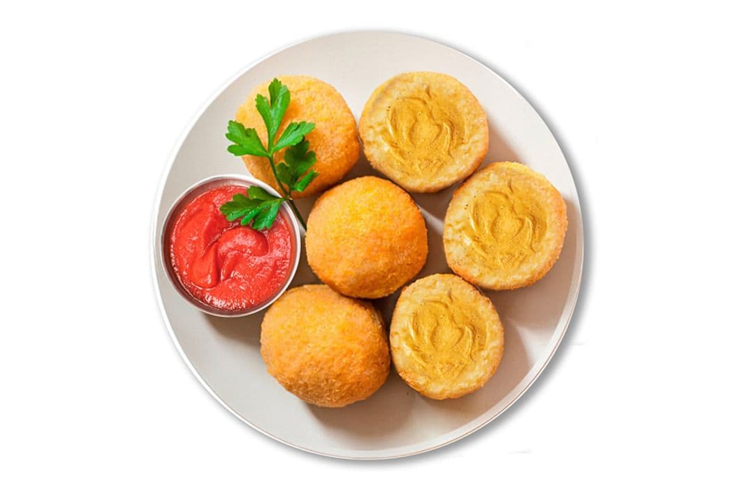 6 Cheddar Arancini with Marinara Sauce