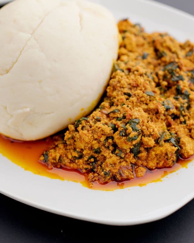 Egusi and Poundo(fufu)