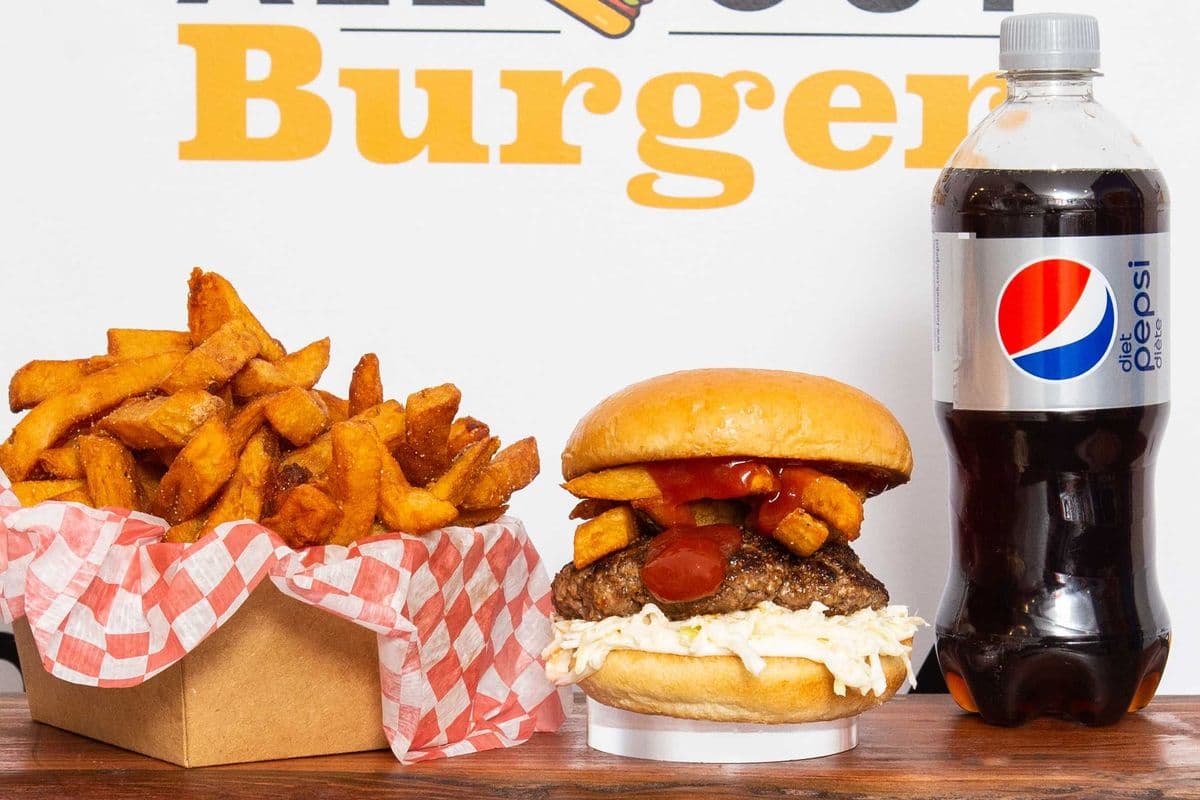 Fry'n Slaw Burger Combo