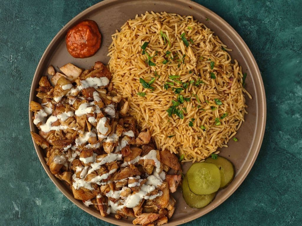 Shawarma Plate with Rice