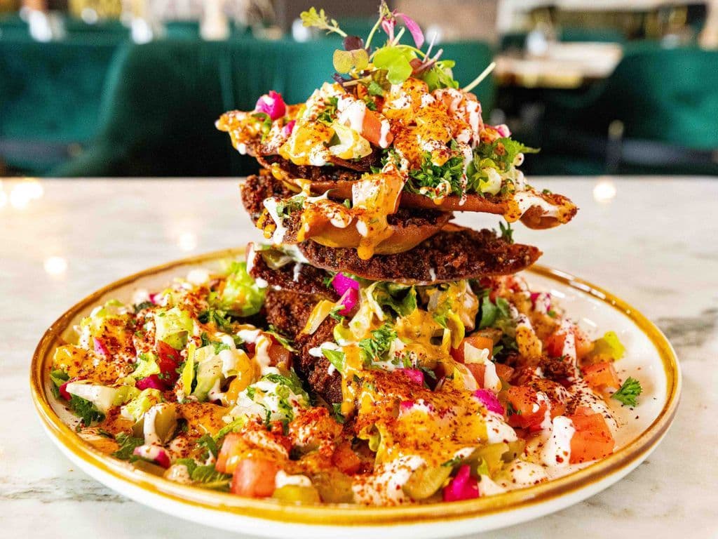 Nachos au falafel 
