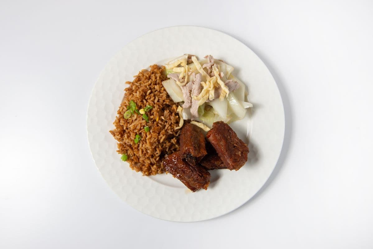 #2 Riz, chow mein et spare ribs