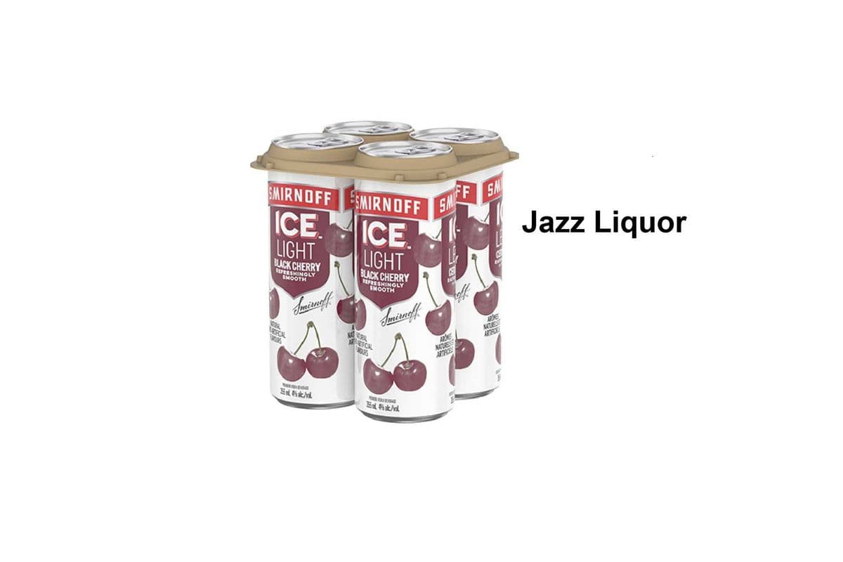 SMIRNOFF ICE LIGHT BLACK CHERRY & SODA 4 CANS (1 x 4×355ML )