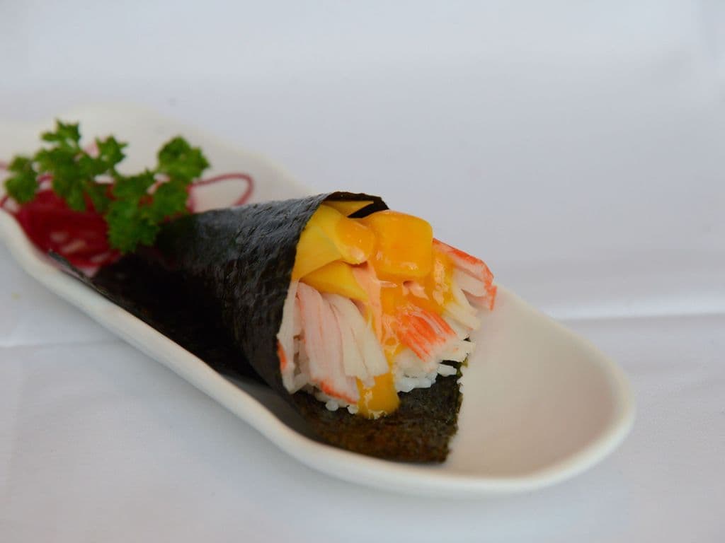 Mango Crab Meat Hand Roll