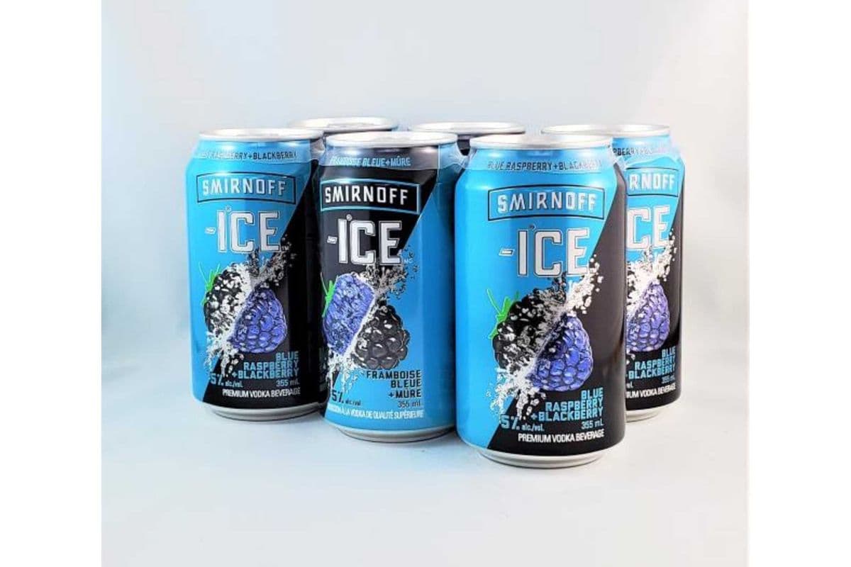 Smirnoff Ice Blue Raspberry & Blackberry (6 x 355 ml Cans)