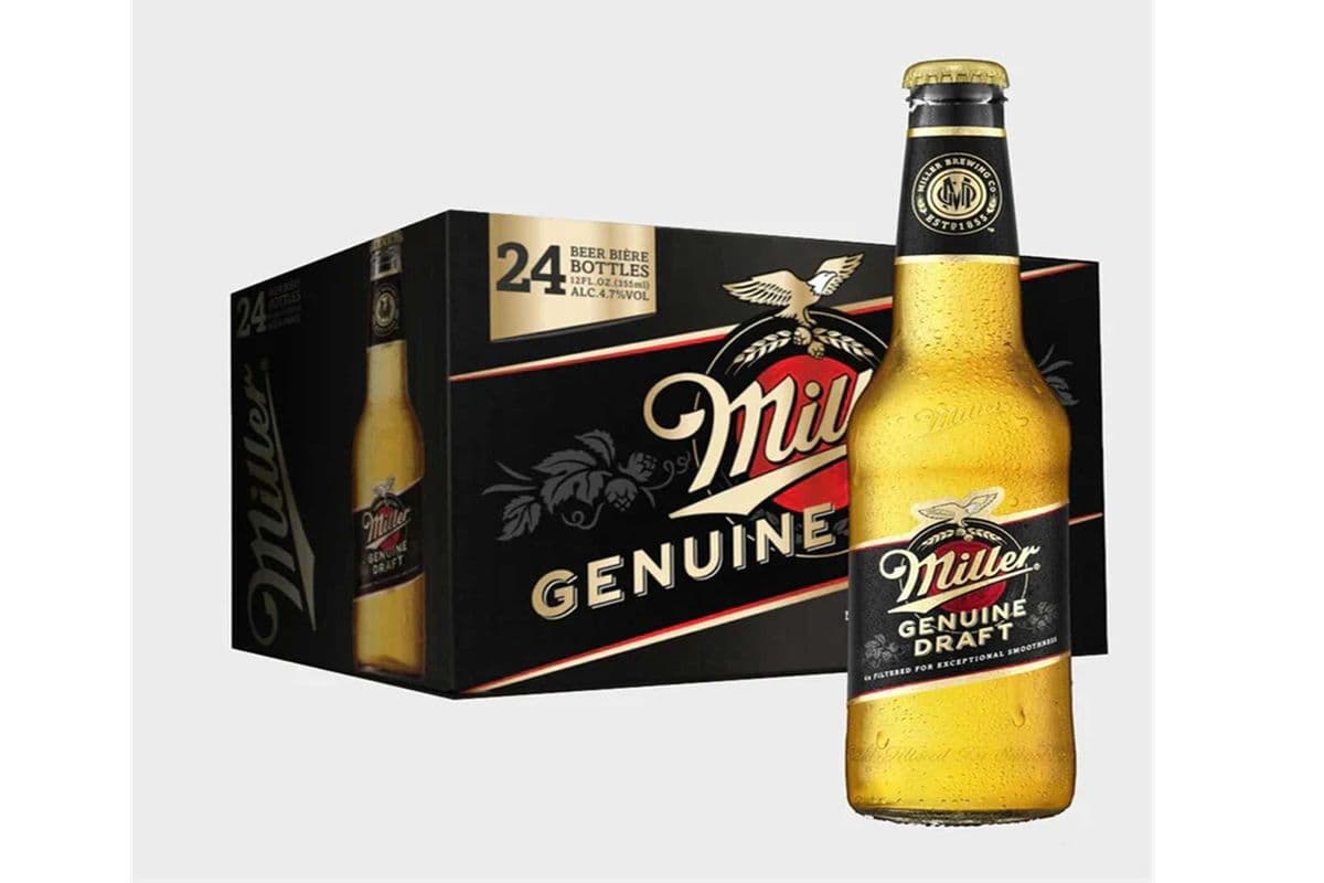 Miller Genuine Draft 24 BOTTLES (24 x 355ML)