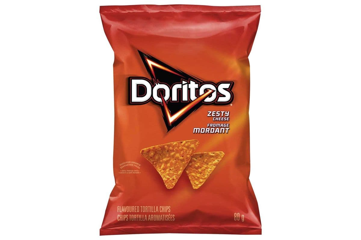 Frito Lay Doritos Zesty Cheese (72g)