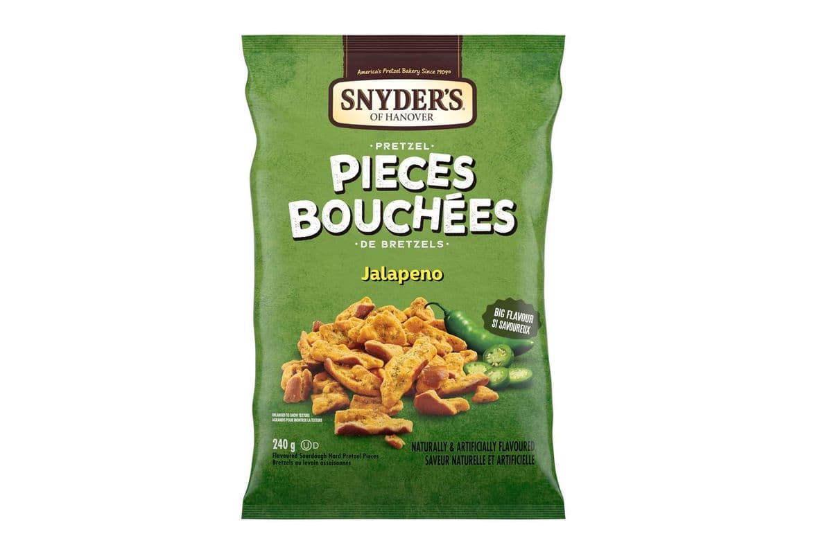 Snyders Pretzels Pcs Jalapeno 240g