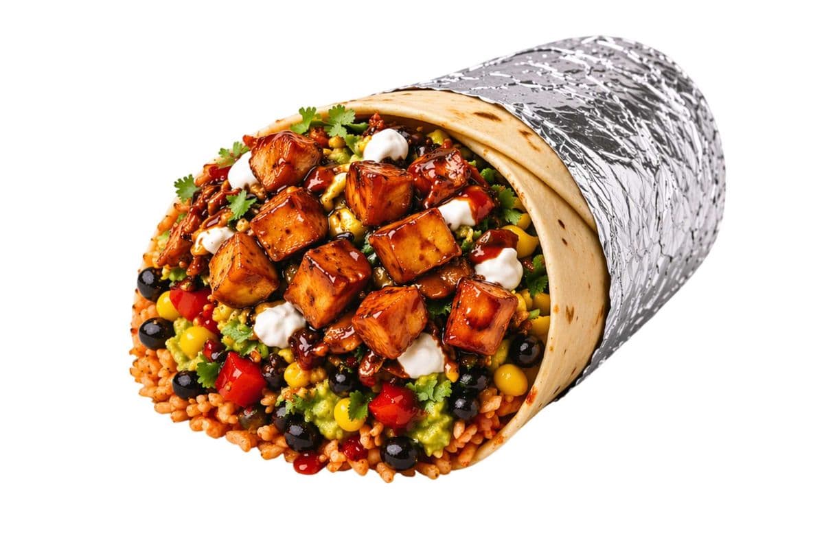 Oven Roasted Sweet Potato Burrito