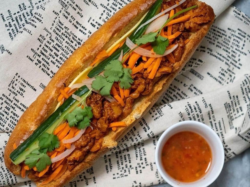 "Chicken" Lemongrass Banh Mi