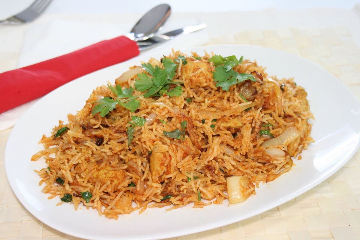 Chicken Biryani with Raita
