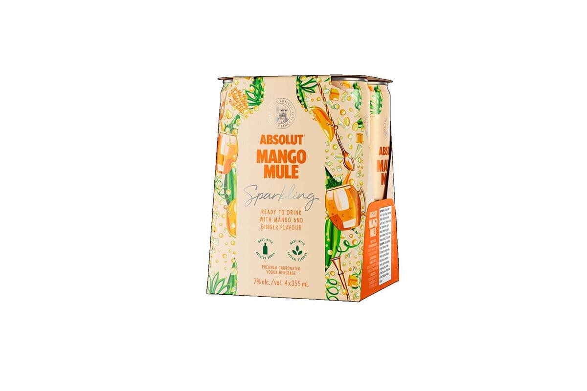 855522 - ABSOLUT MANGO MULE (4 x 355ml)