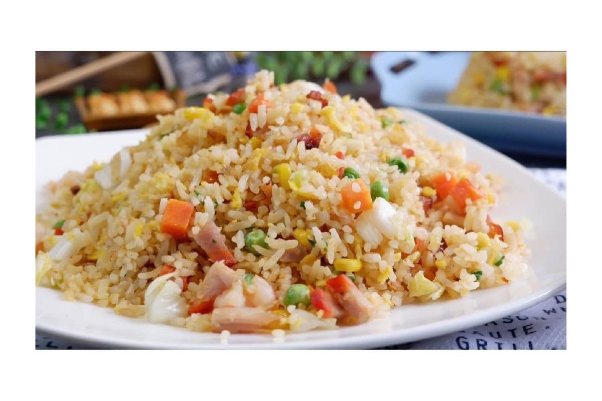89. Special Fried Rice (Chicken, Pork, and Shrimp)