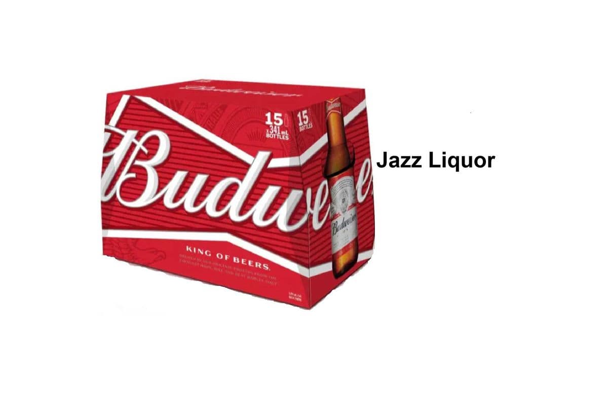 BUDWEISER 15 BOTTLES (1 x 15×341ML)