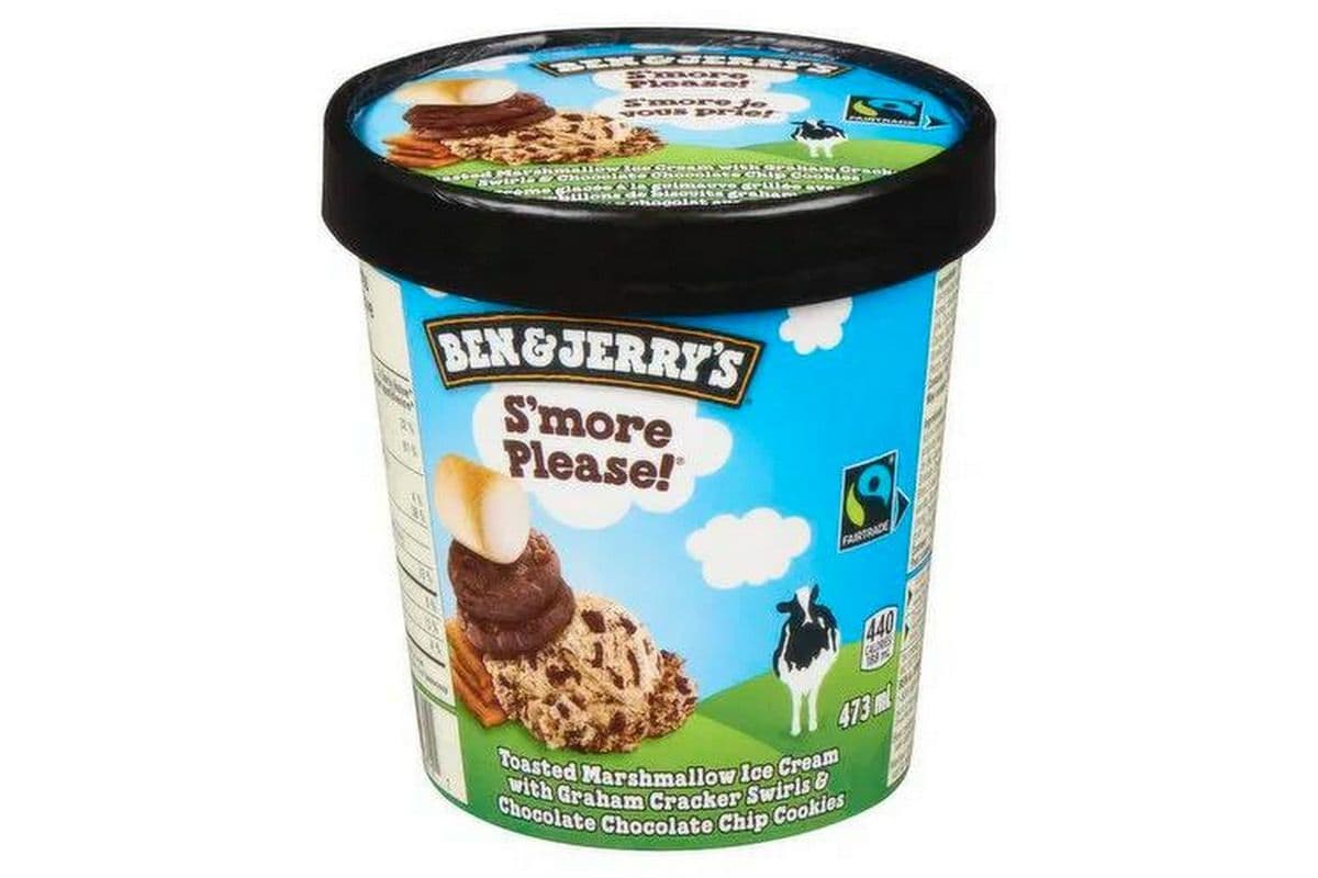 Ben & Jerry’s S’more Please! Ice Cream (473 ml)