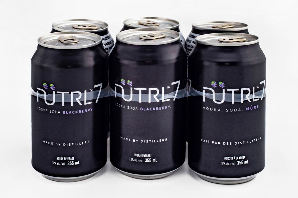 Nutrl Vodka Soda 7% Blackberry (6 Pack) (6 x 355ml)