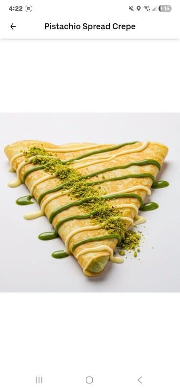 Pistachio Spread Crepe