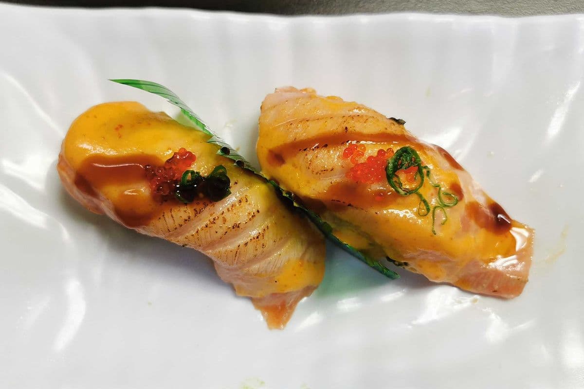 Torched Salmon Sushi