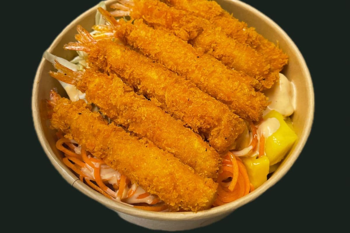 P13. Pokebowl tempura crevette