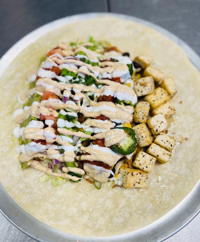 Veg Tofu Burrito