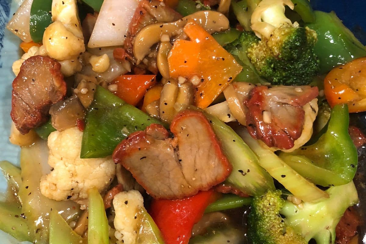 BBQ Pork Mixed Vegetables