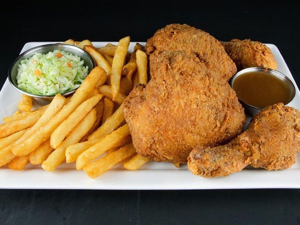 Plat Morceaux de Poulet Frit / Fried Chicken Pieces Meal