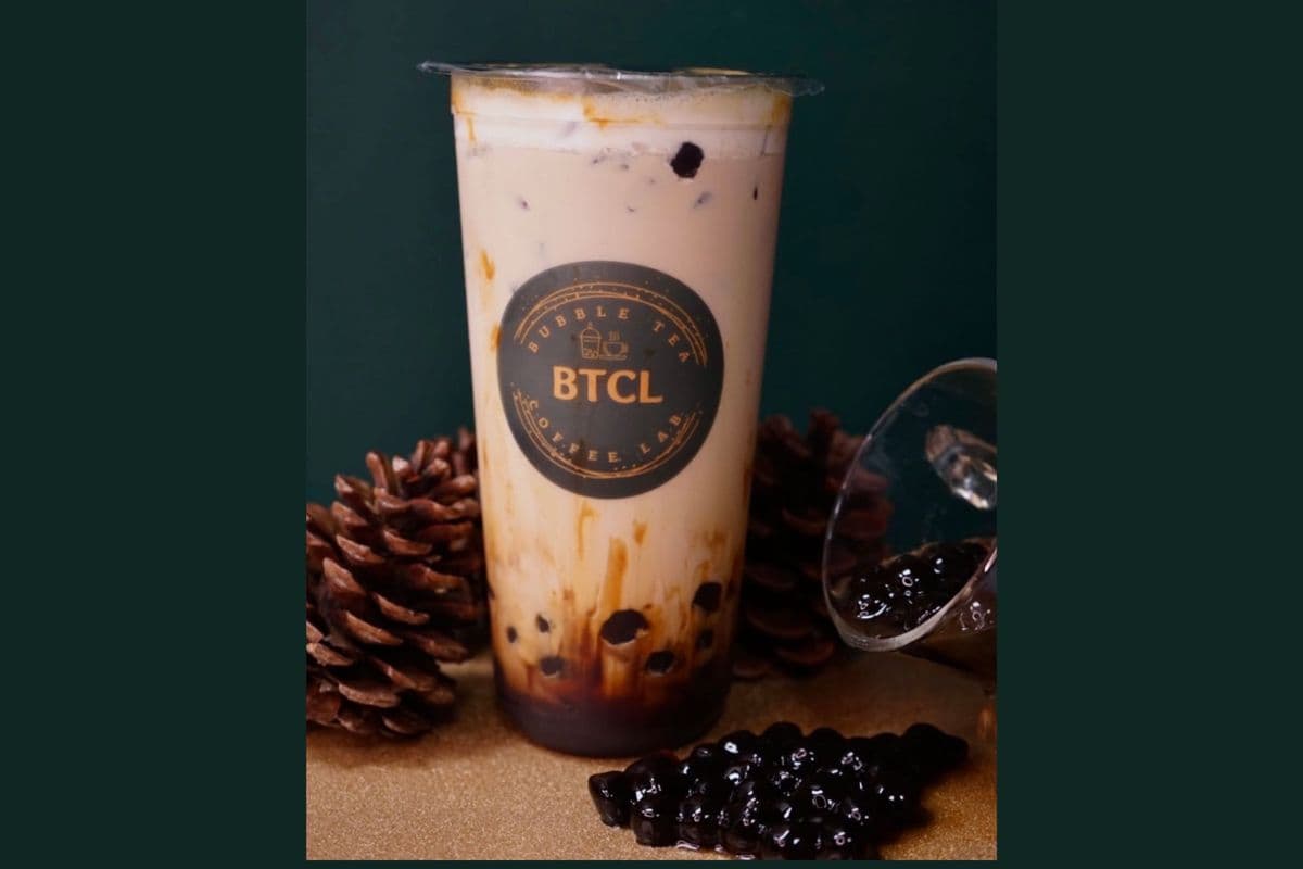Black Sugar Boba with Black Boba