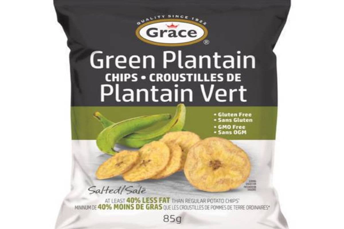 Grace Croustilles de Plantain Vert Salé 85g/ Grace Green Plantain Chips Salted 85g