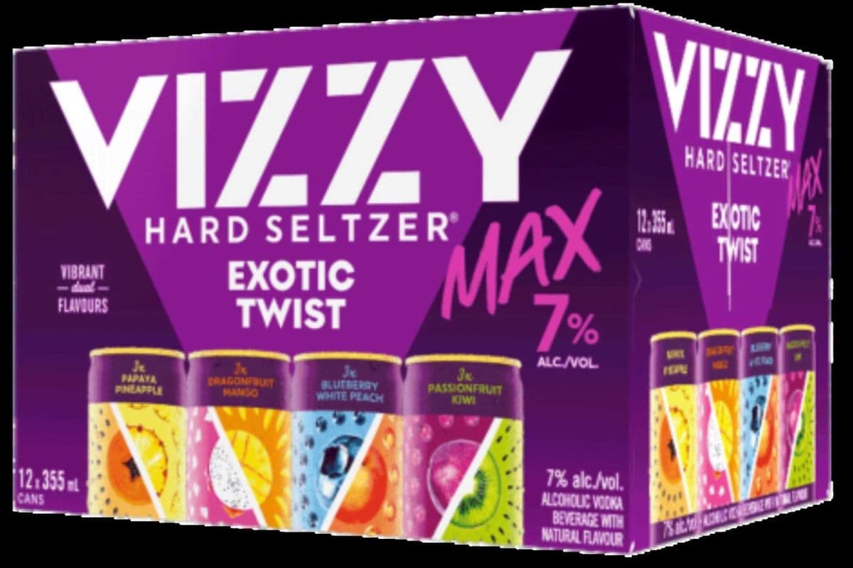 12C VIZZY MAX 7% HARD SELTZER VAR PK LTO (12 x 355ML PER CAN )