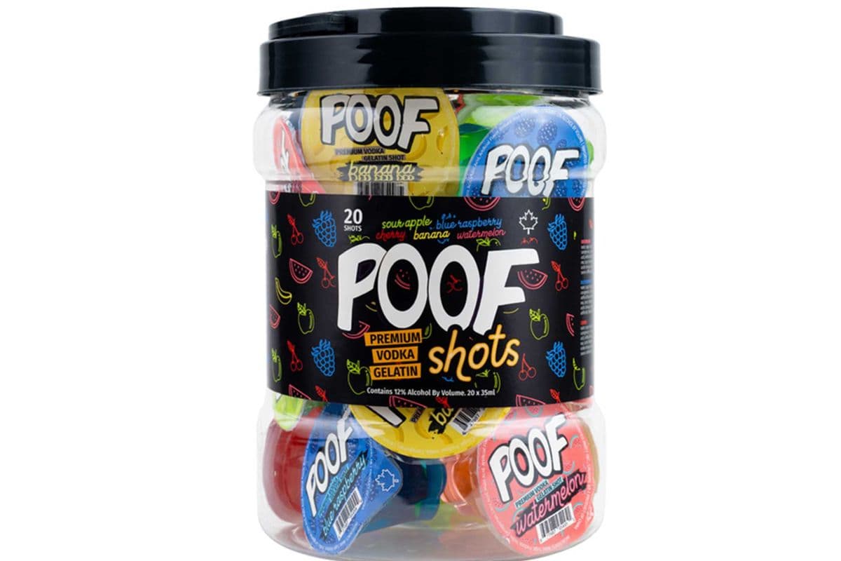 Poof jelly shots singles (1 x 28.2ml)