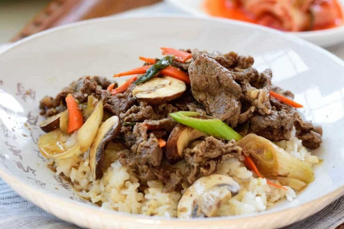 Bulgogi and Rice 불고기 덮밥