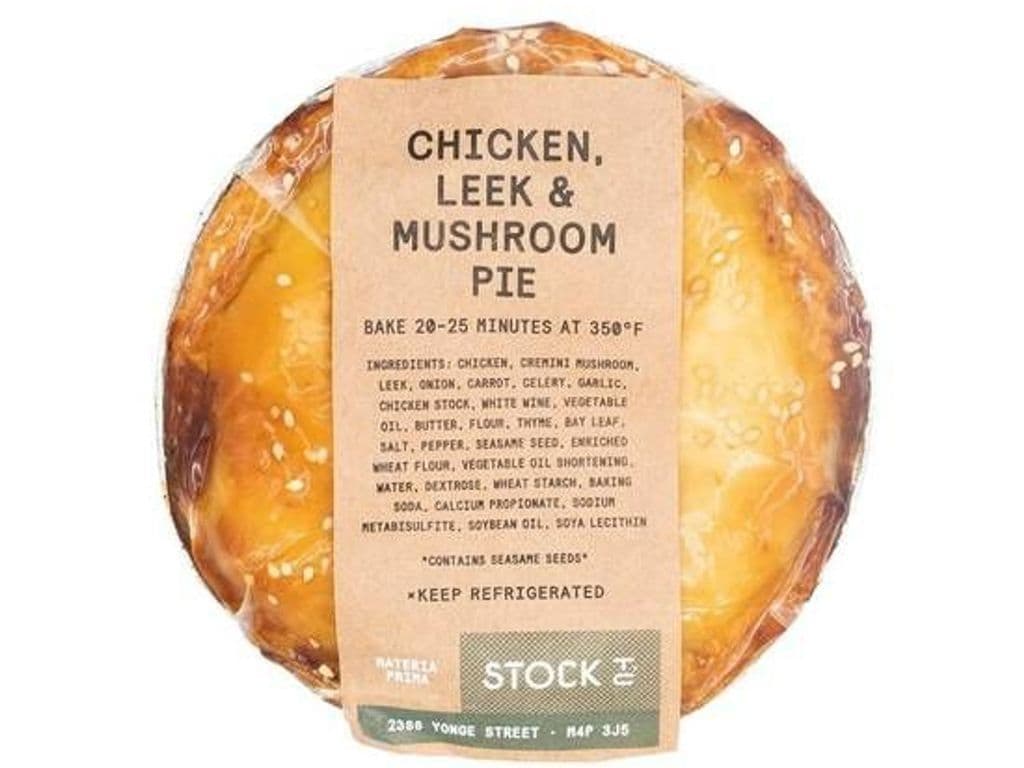 Chicken, Leek & Mushroom Pie