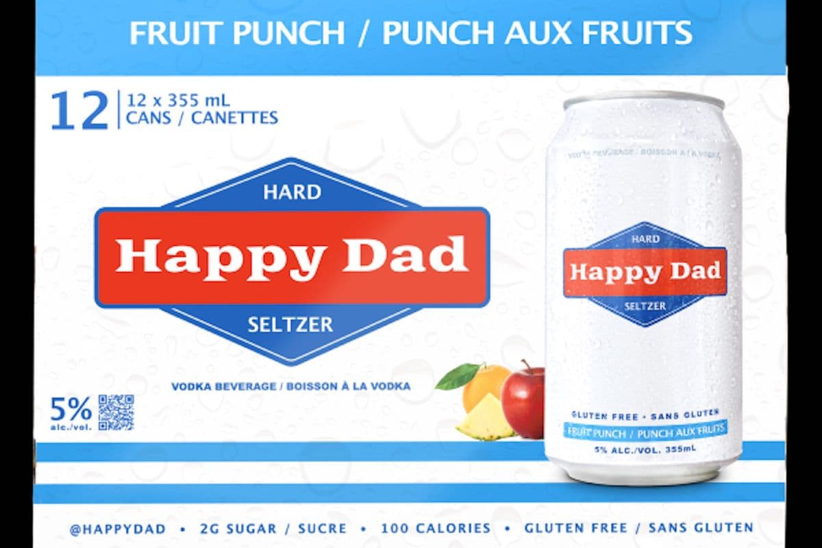 Happy Dad Fruit Punch 12 CANS (12 x 355 ml Cans)