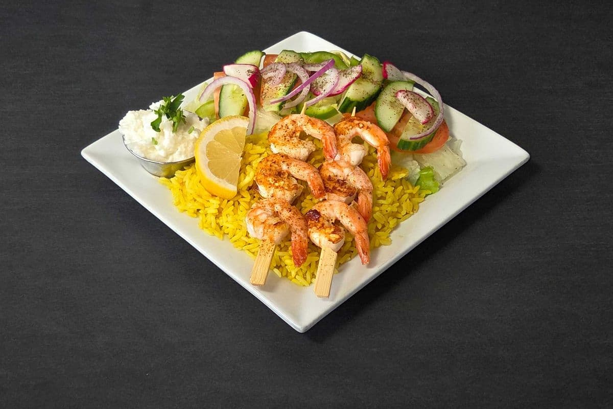 Shrimp Kabob Platter