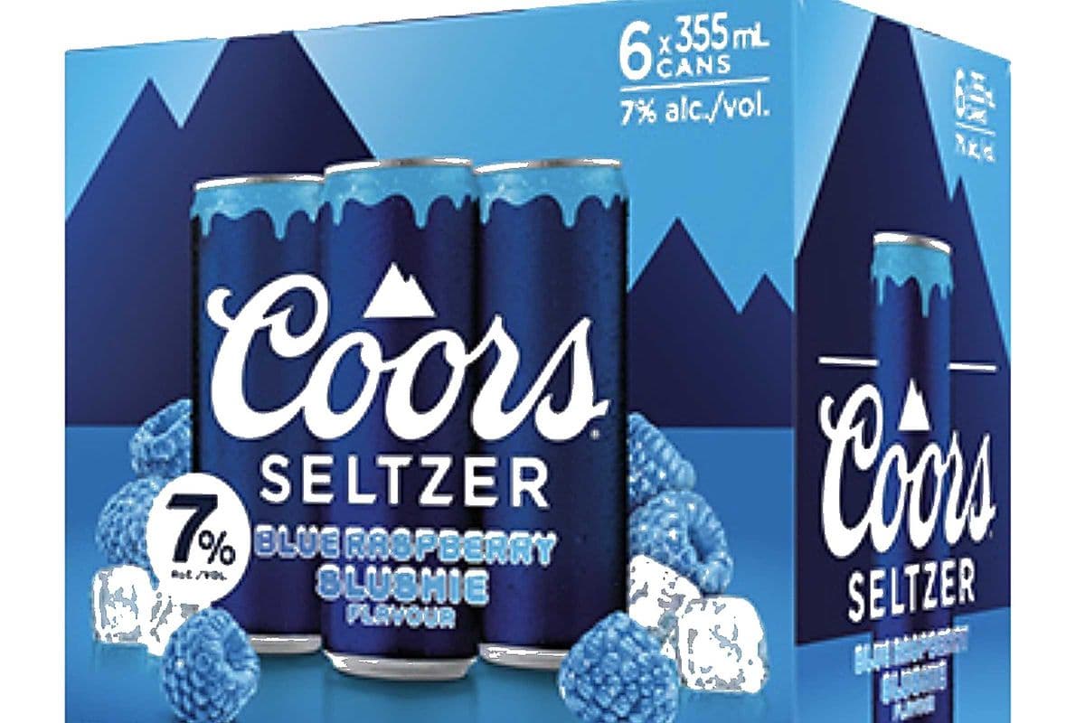 Coors Seltzer Blue Raspberry 6PK (1 x 355ml)